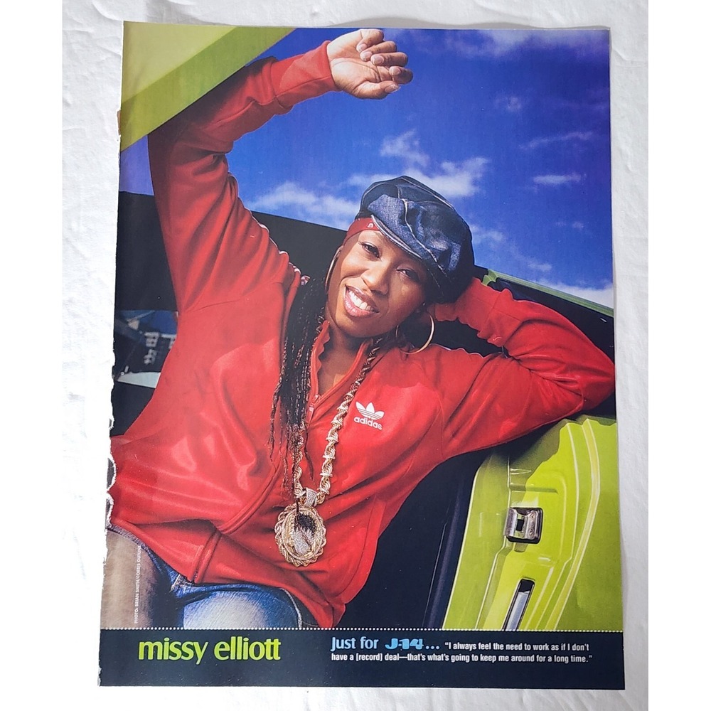 Missy Elliott Clay Aiken Vintage 2005 Double Sided Pinup Clipping 8x10.5 J-14